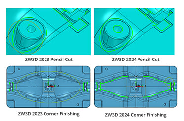 ZW3D Pencil and Corner Finishing ZW3D Pencil and Corner Finishing