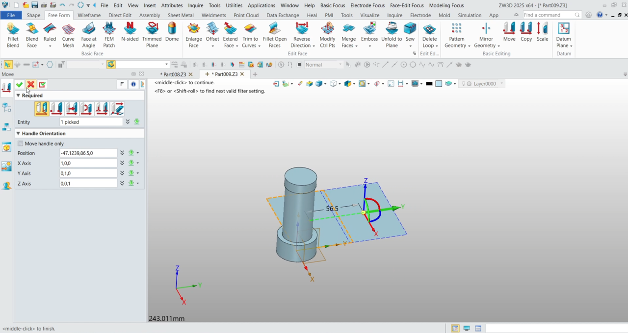 เพิ่มลวดลายกันลื่น ZW3D | Unfold to Plane