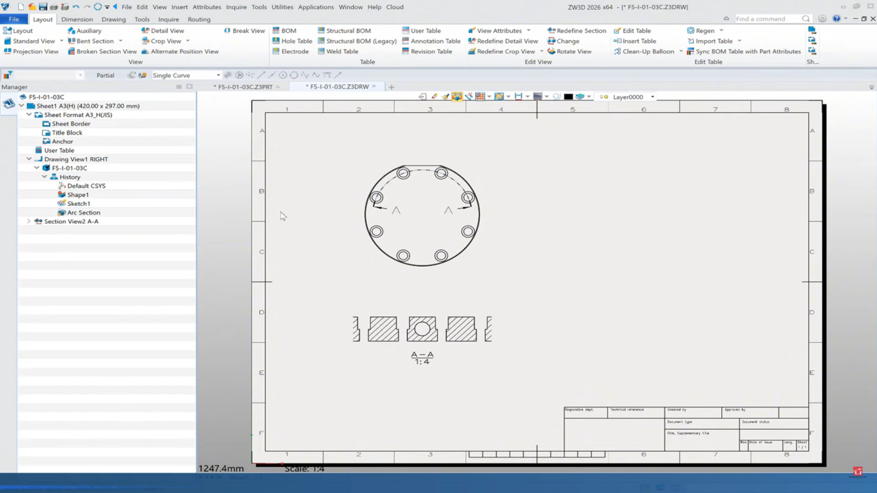 ZW3D 2026 Drawing Views 1