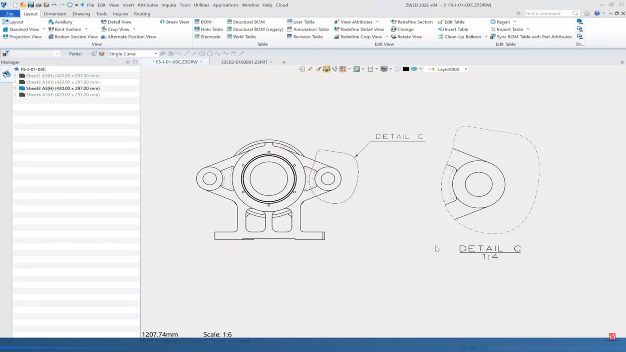 ZW3D 2026 Drawing Views 4