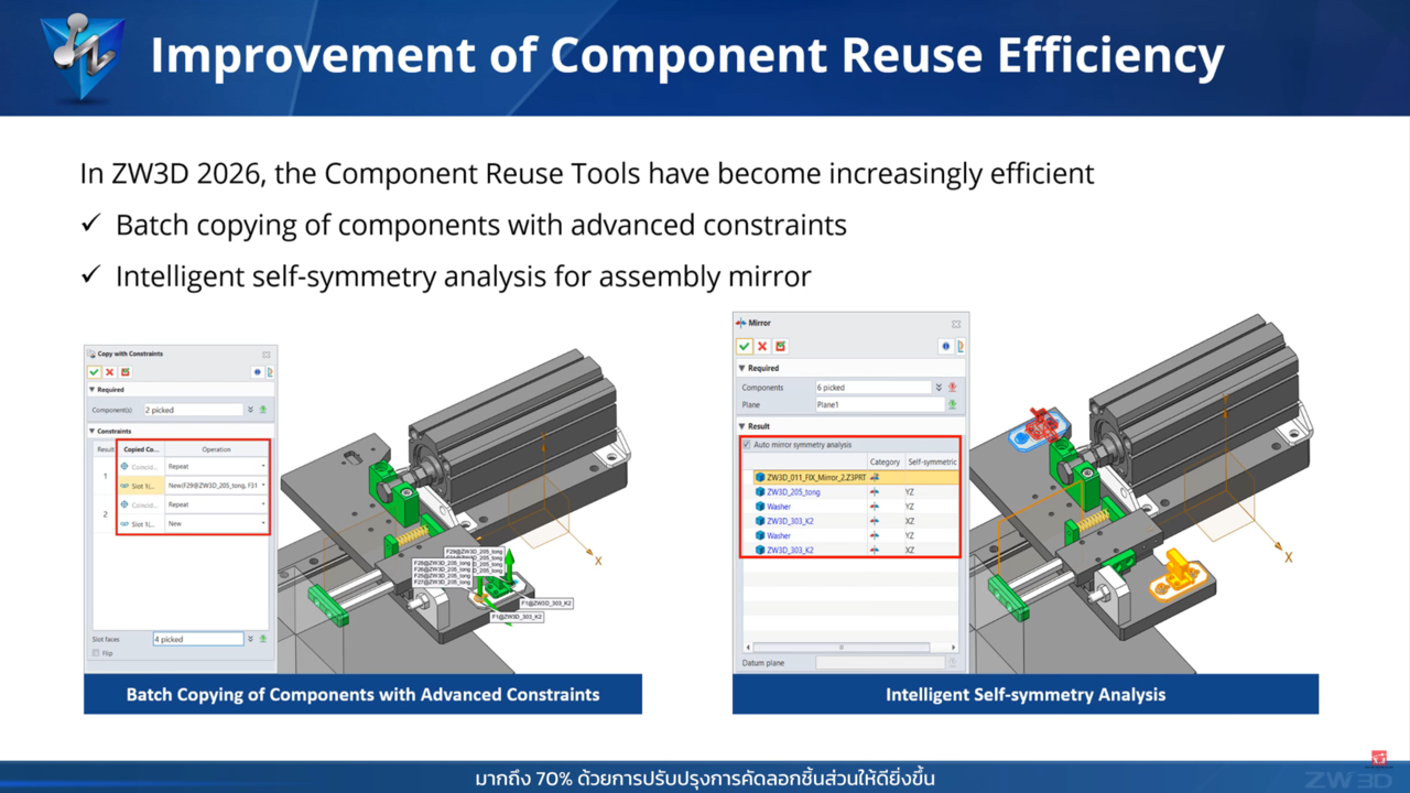 ZW3D 2026 Component Reuse Efficiency 1