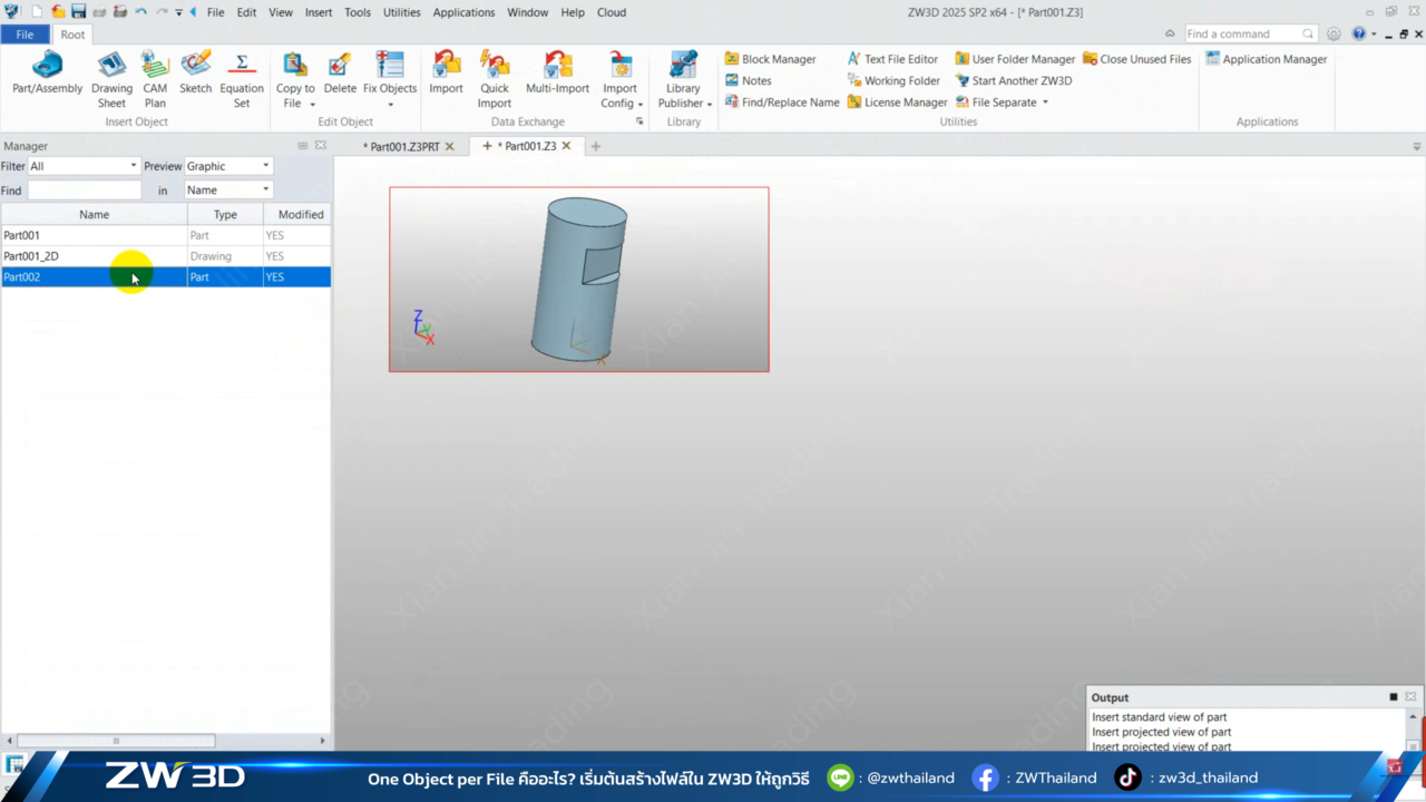 ZW3D One Object Per File1 ZW3D One Object Per File 1
