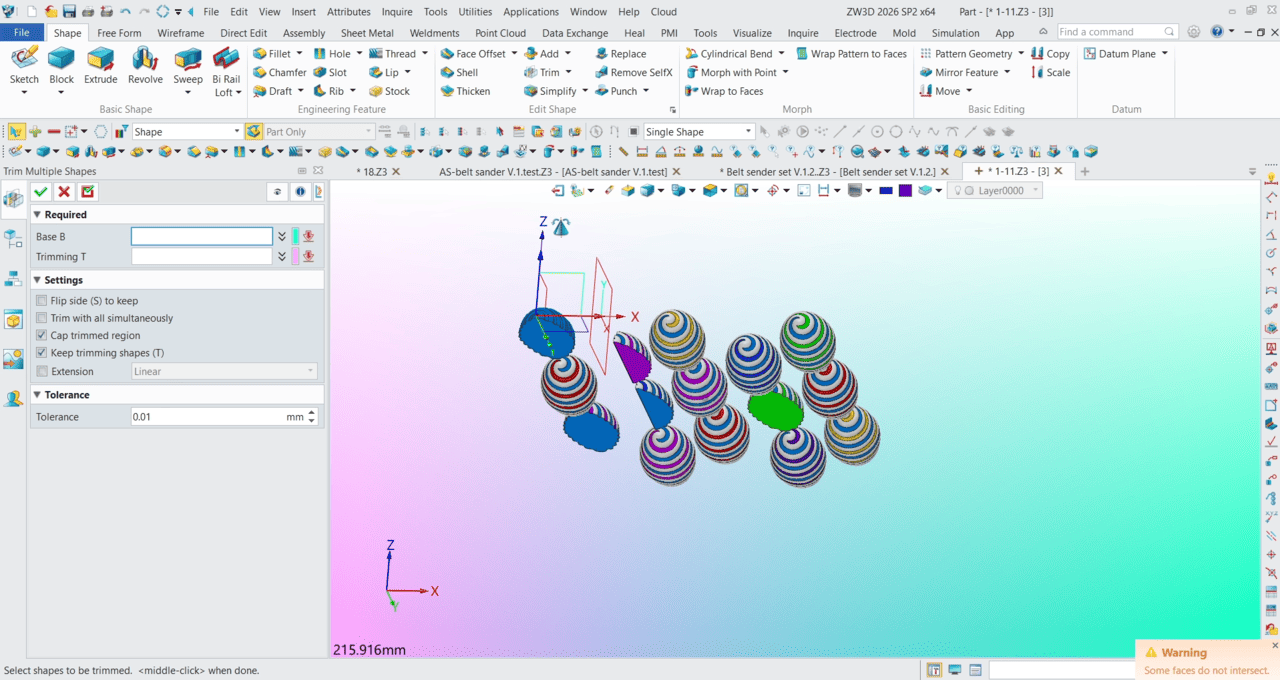 ZW3D Trim Multi Shape - 05