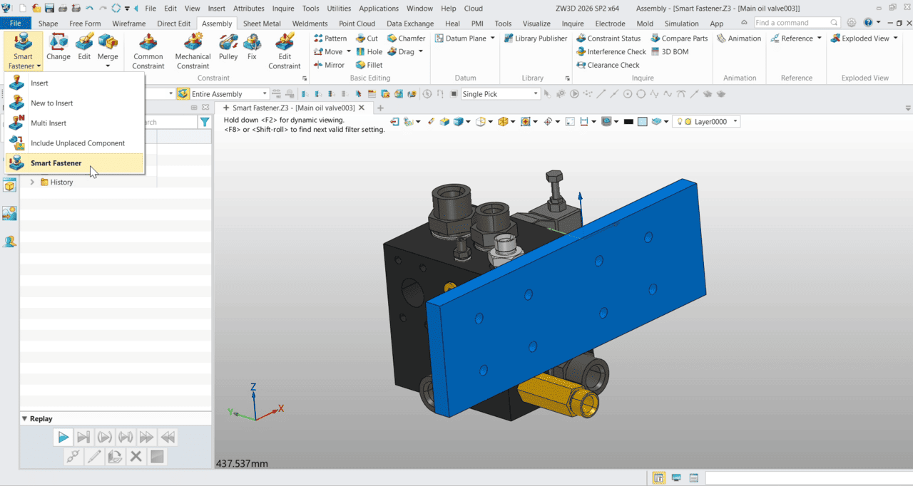 ZW3D Smart Fastener - 01