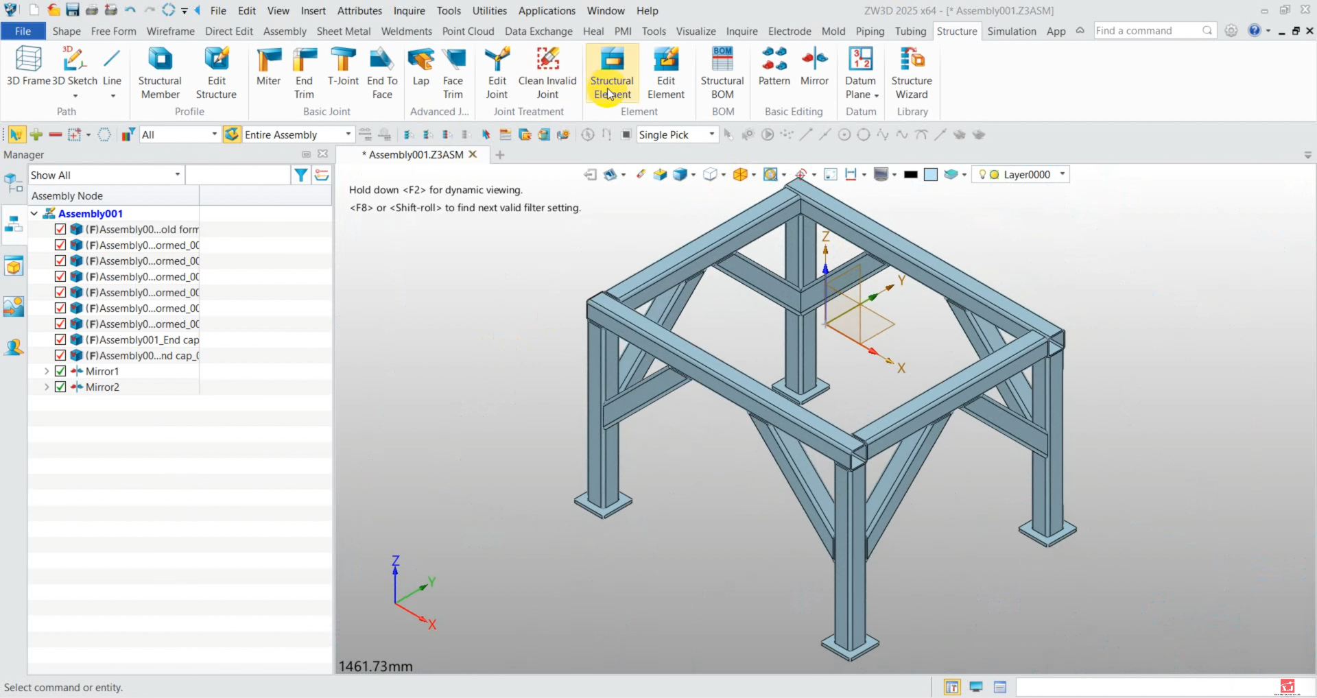 ZW3D Structure 2025